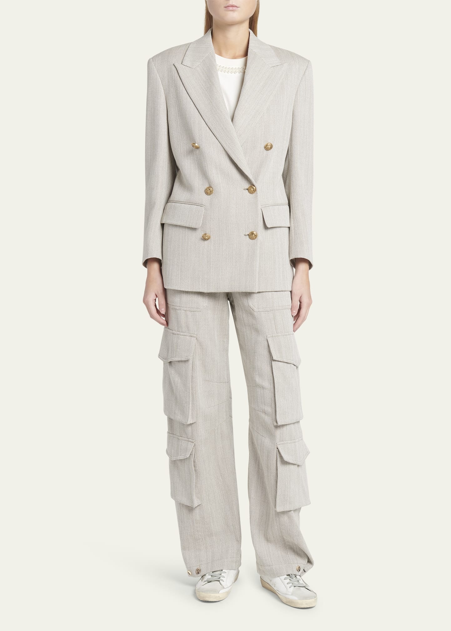 Journey Herringbone Boyfriend Jacket - 2