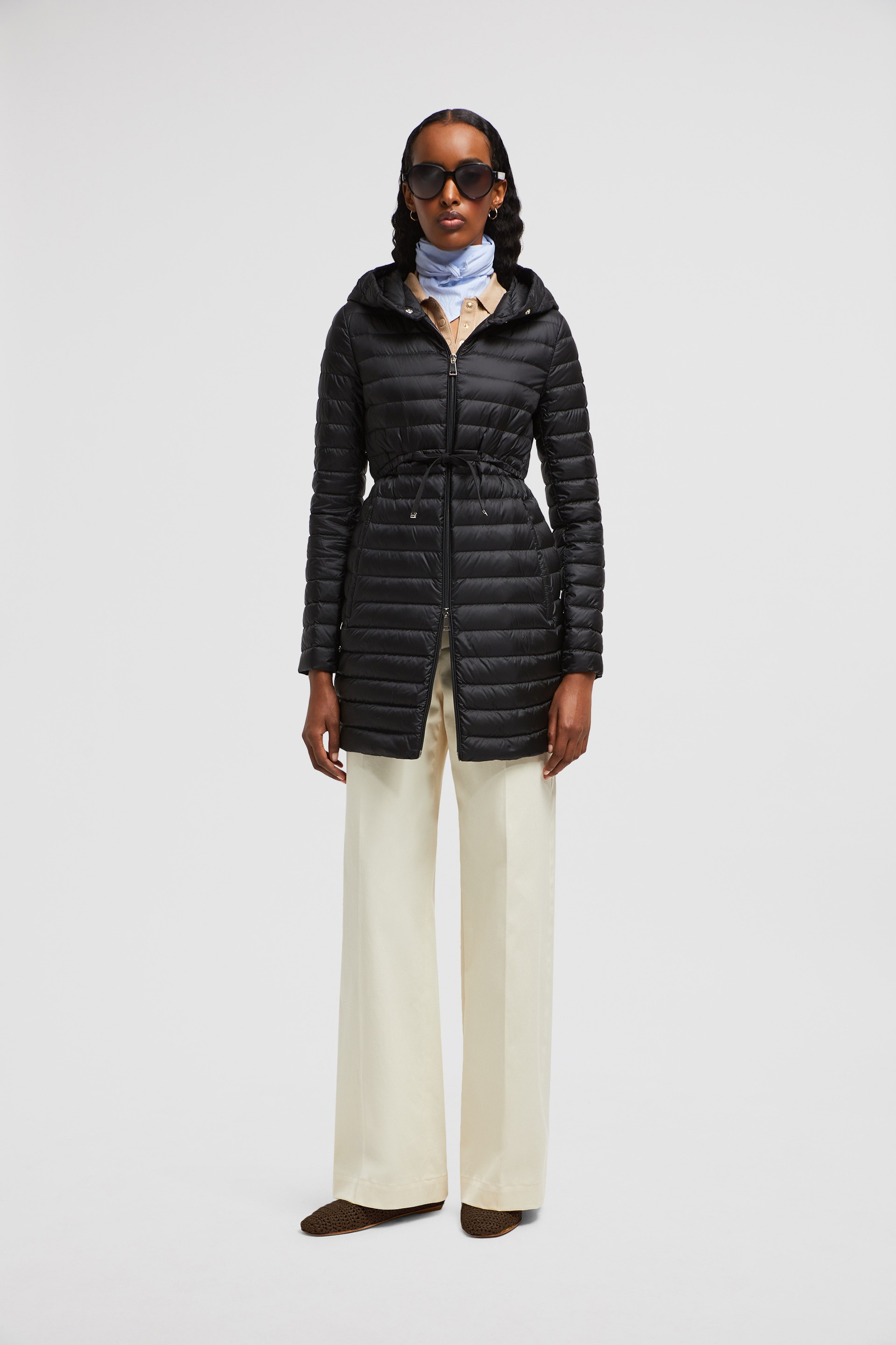 Barbel Hooded Fit & Flare Long Down Jacket - 2
