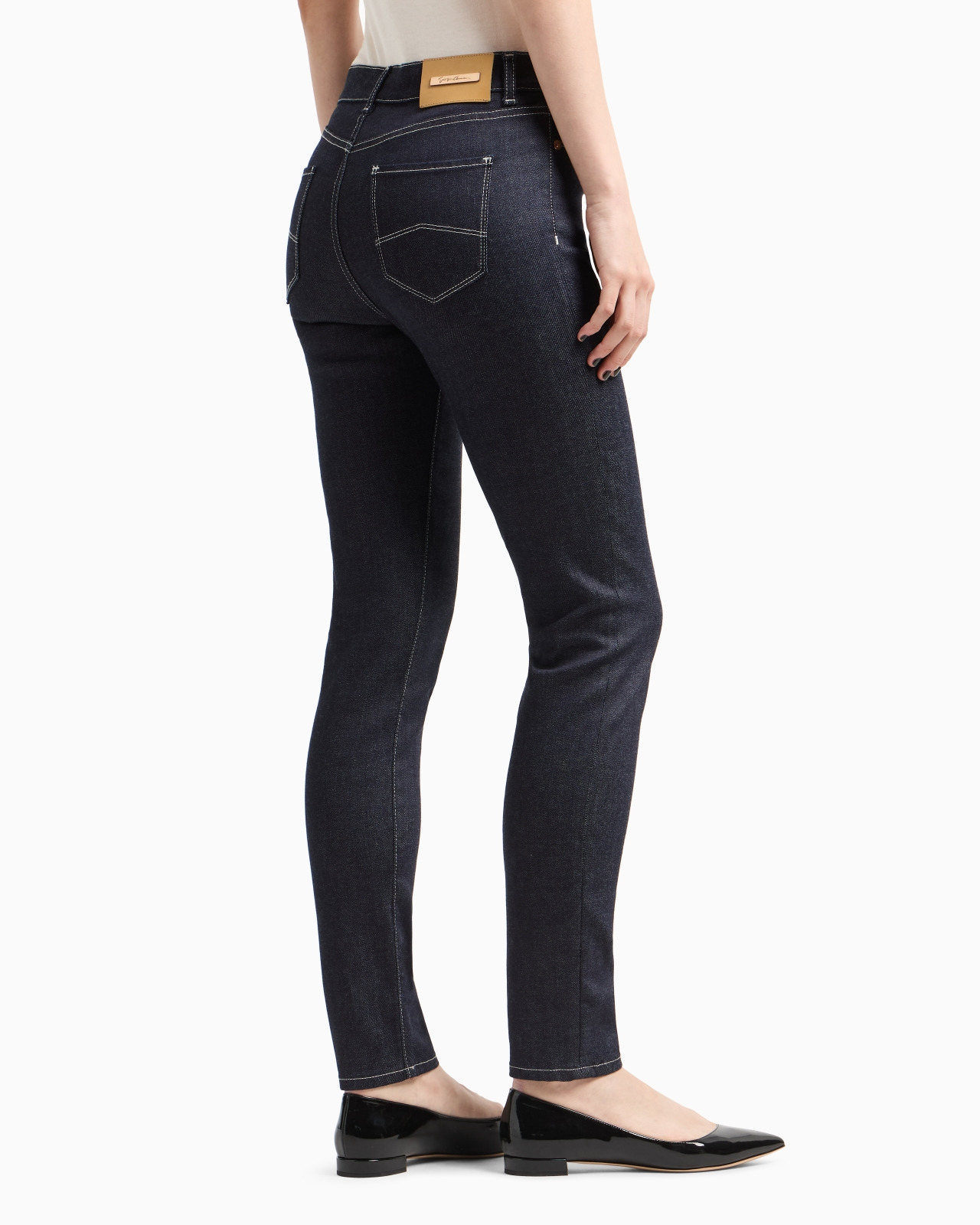 Five-pocket, slim-fit, stretch cotton-denim trousers - 3