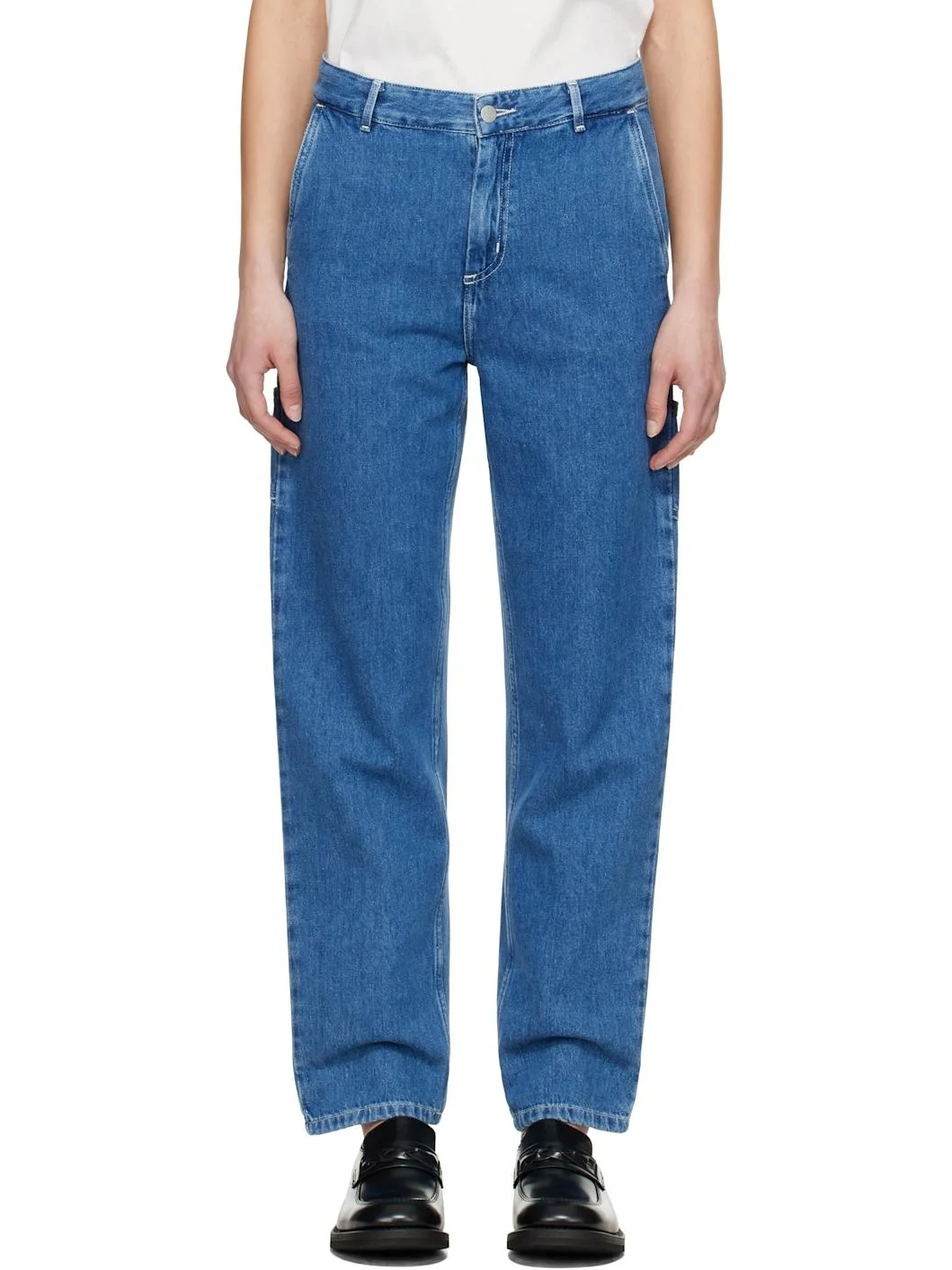 Blue Pierce Straight Jeans - 1