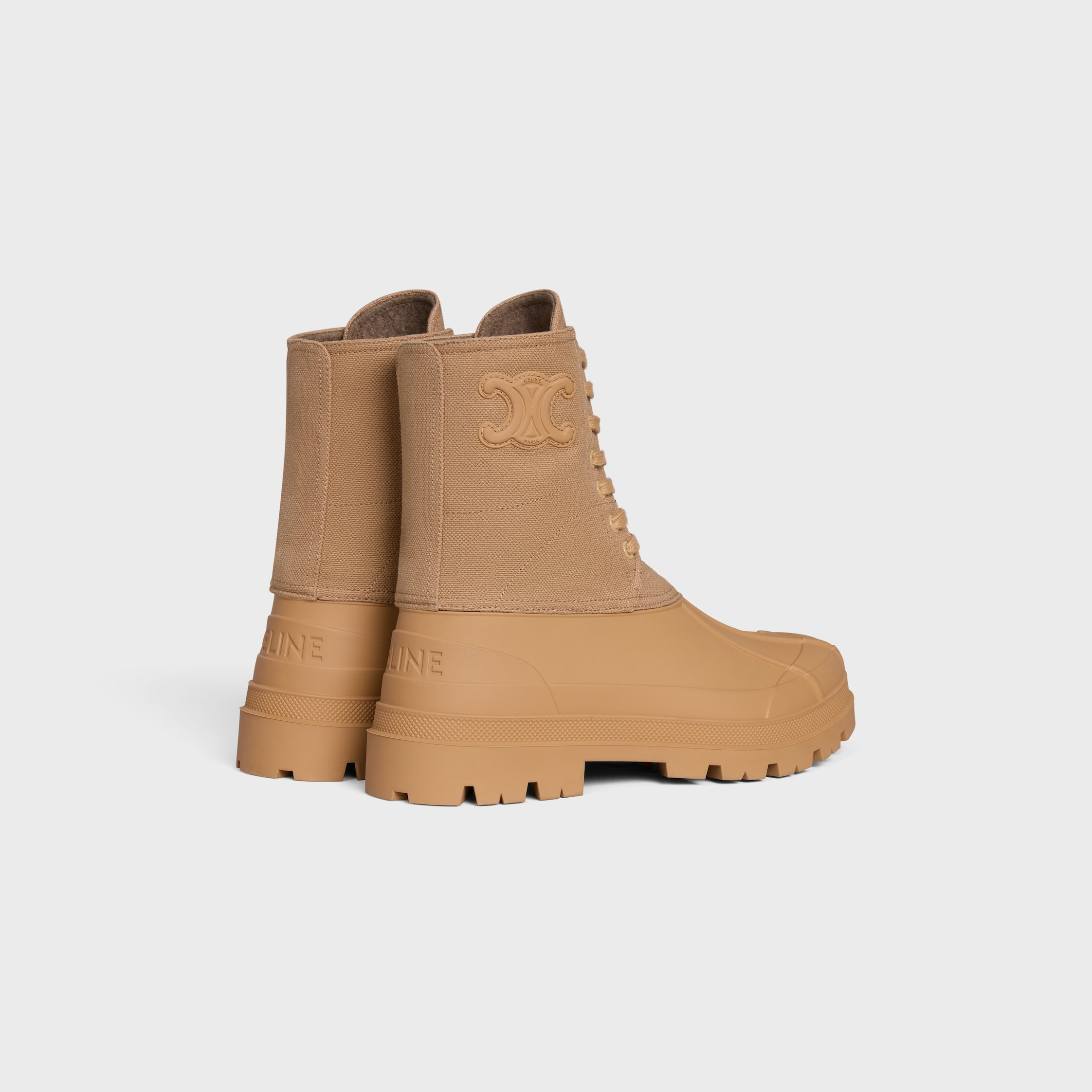 CELINE RILEY LACE-UP BOOT IN CANVAS - 3