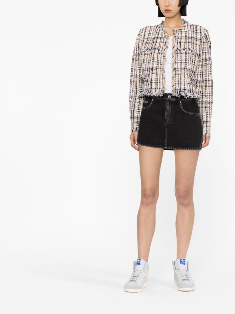 cropped tweed jacket - 2