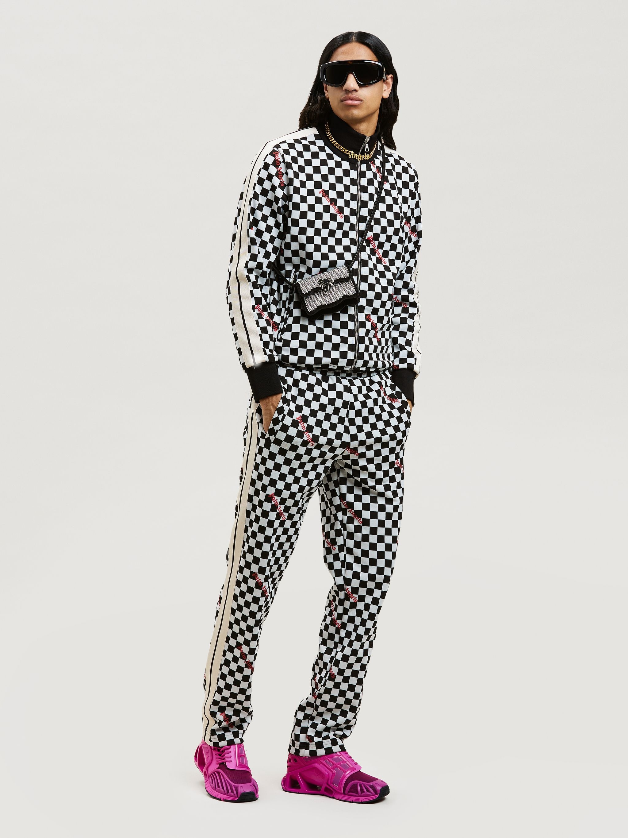JACQUARD DAMIER CLASSIC TRACK PANTS - 2