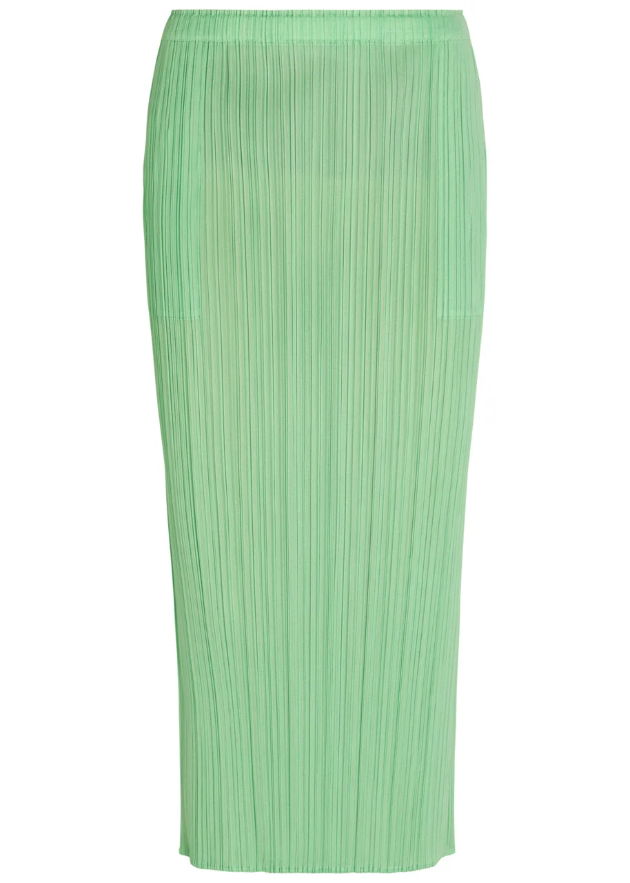 Pleats Please Issey Miyake Pleated Woven Midi Skirt - 1
