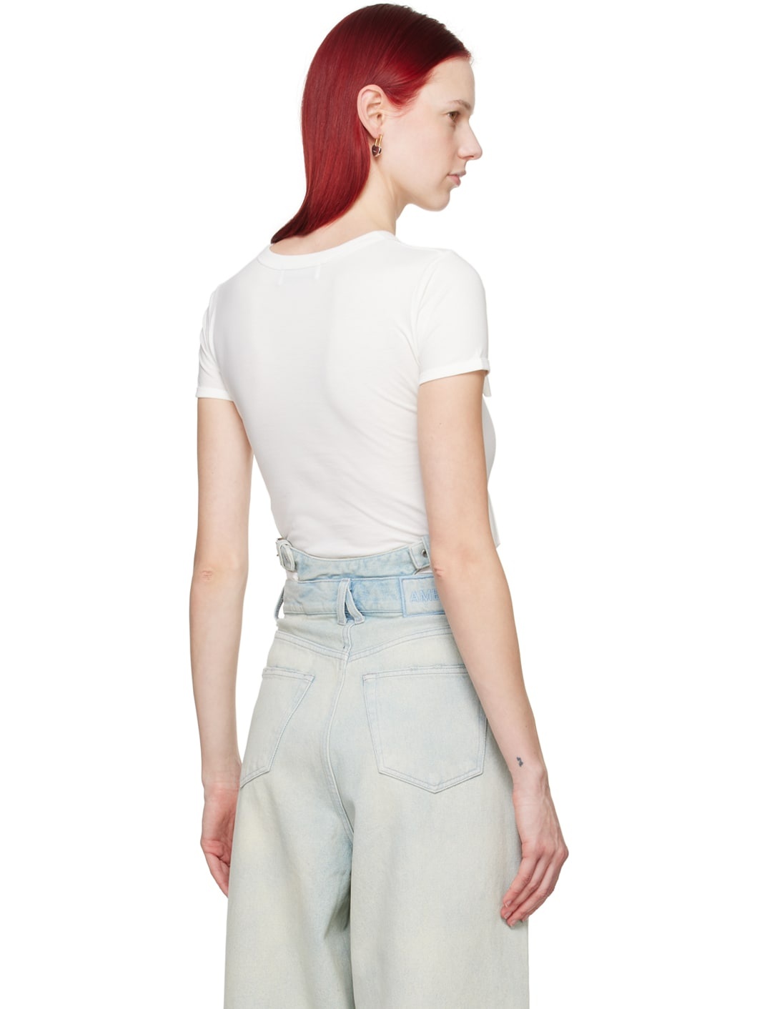 White Big Ribbon T-Shirt - 3
