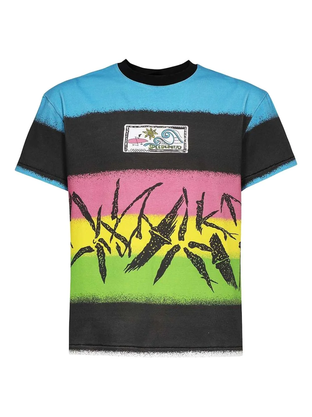 striped cotton T-shirt - 1