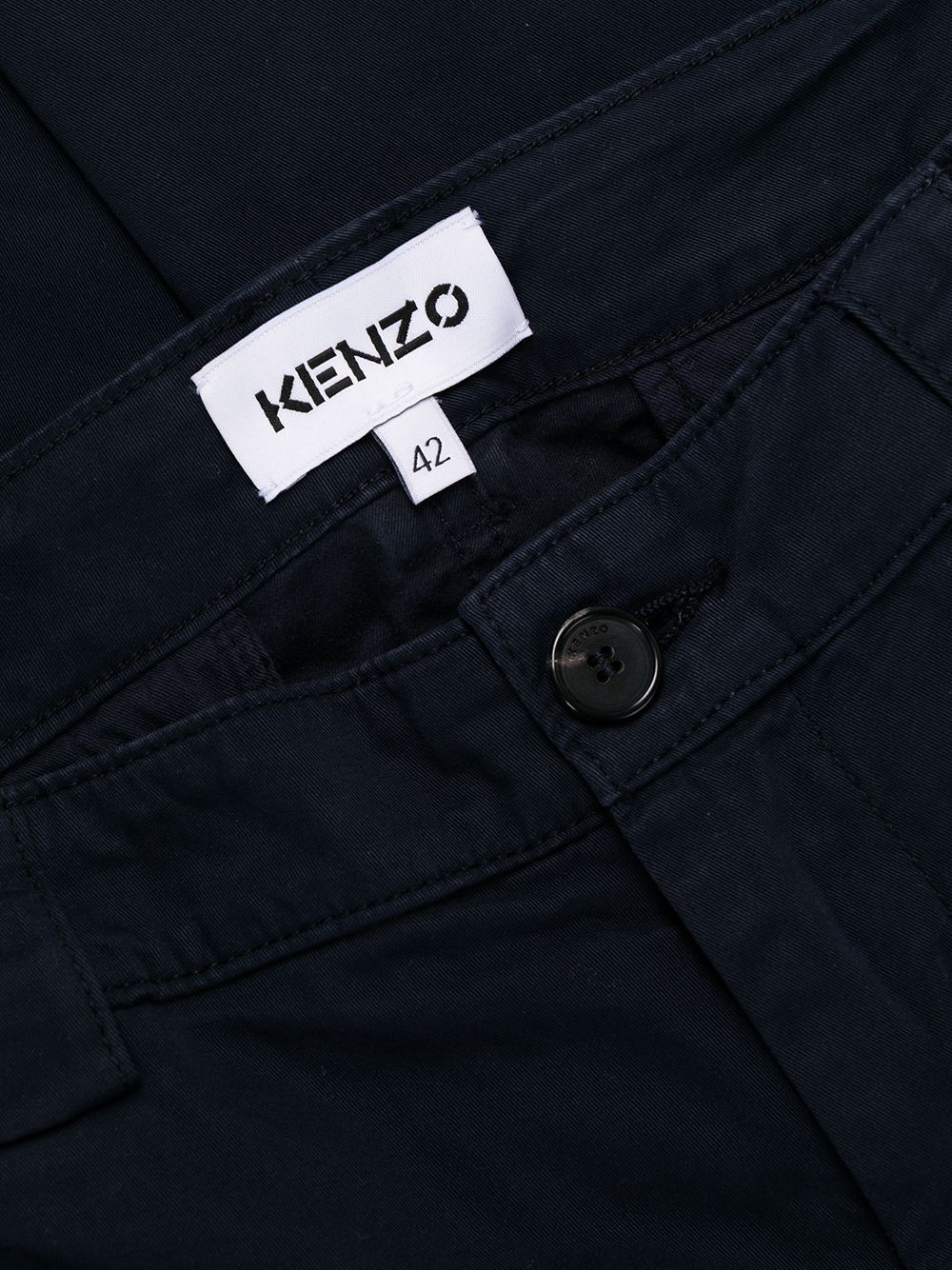 slim-fit logo-patch trousers - 7