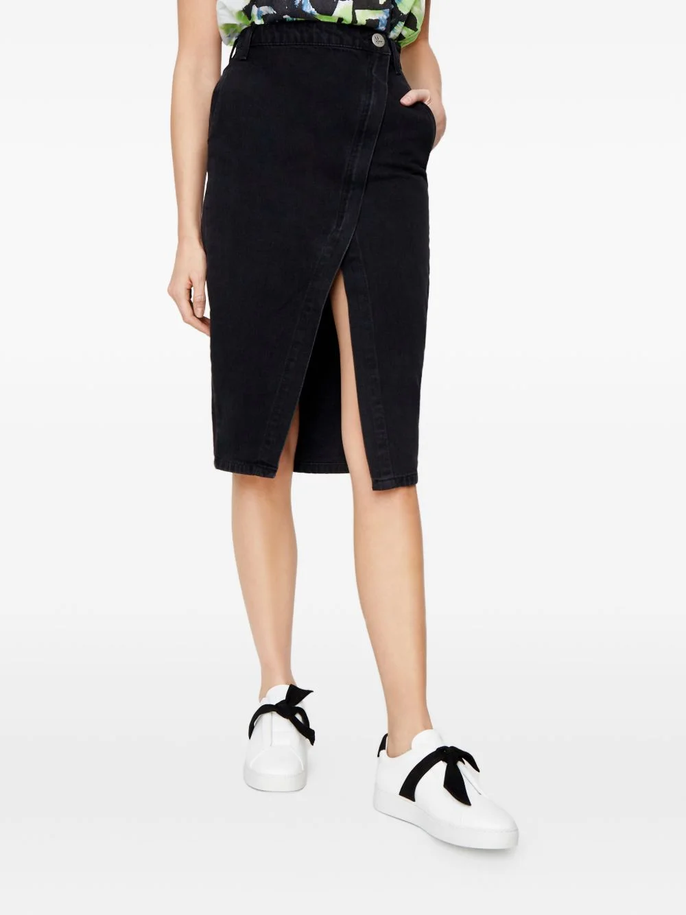 split high-rise midi skirt - 1