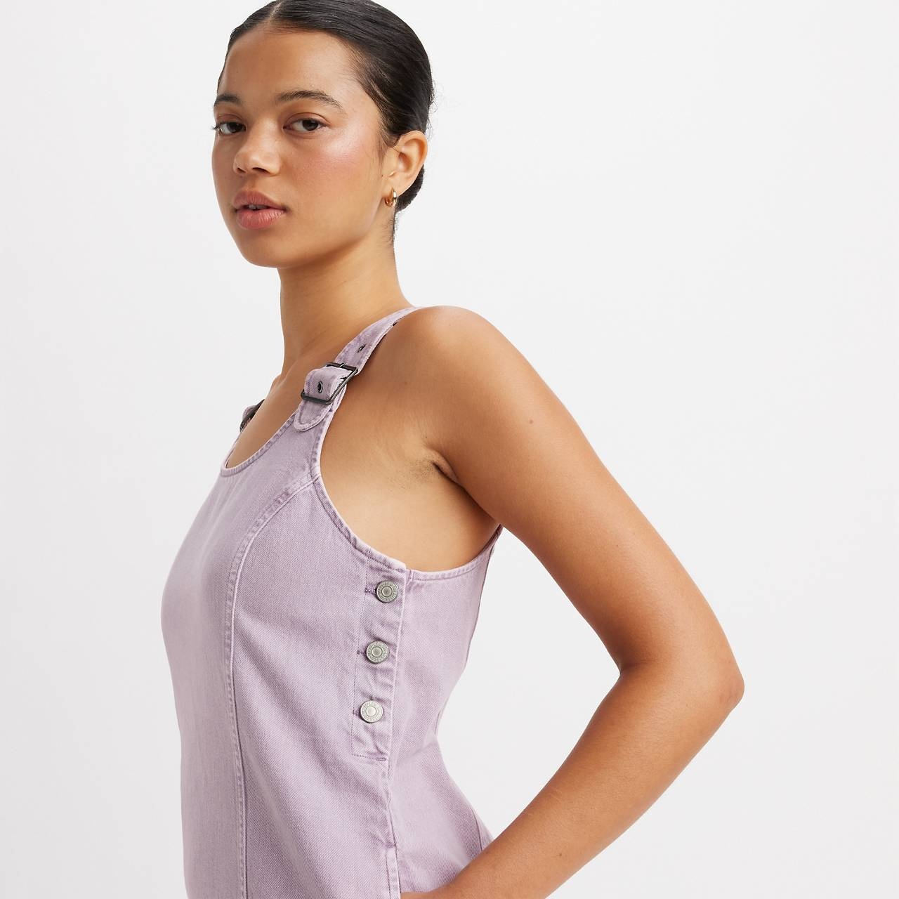 ALY DENIM JUMPER DRESS - 4