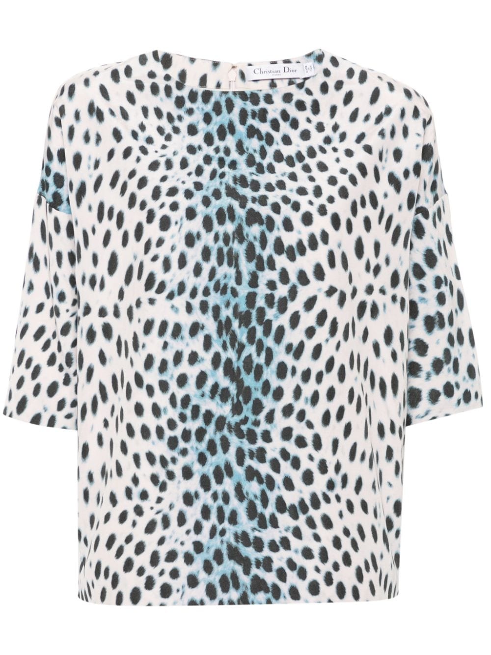 2010s animal-print blouse - 1