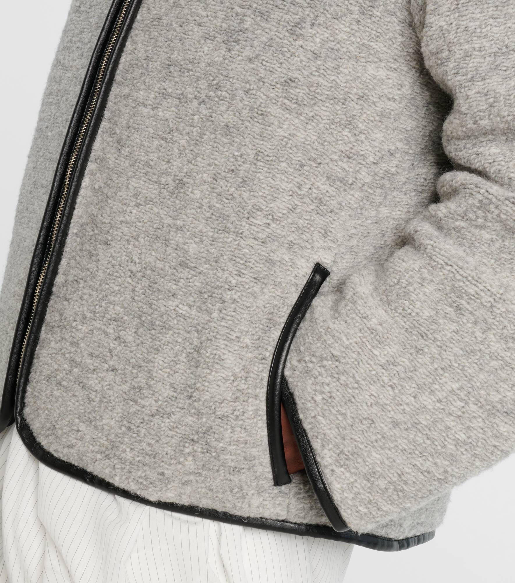 Wool and cotton-blend jacket - 5