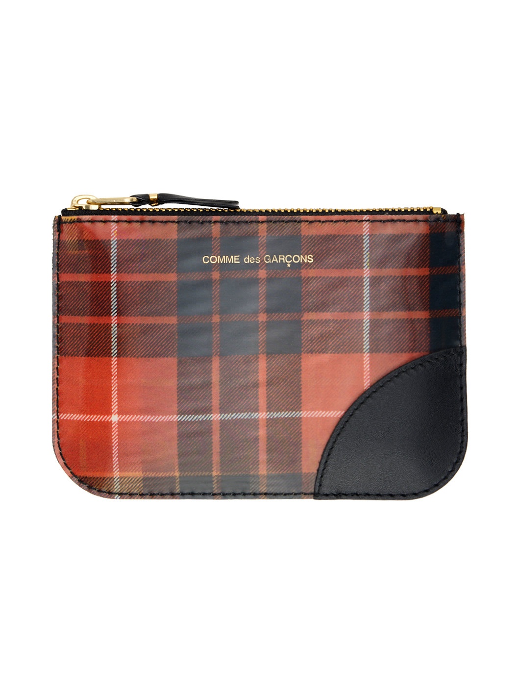 Red & Yellow Lenticular Tartan Wallet - 1