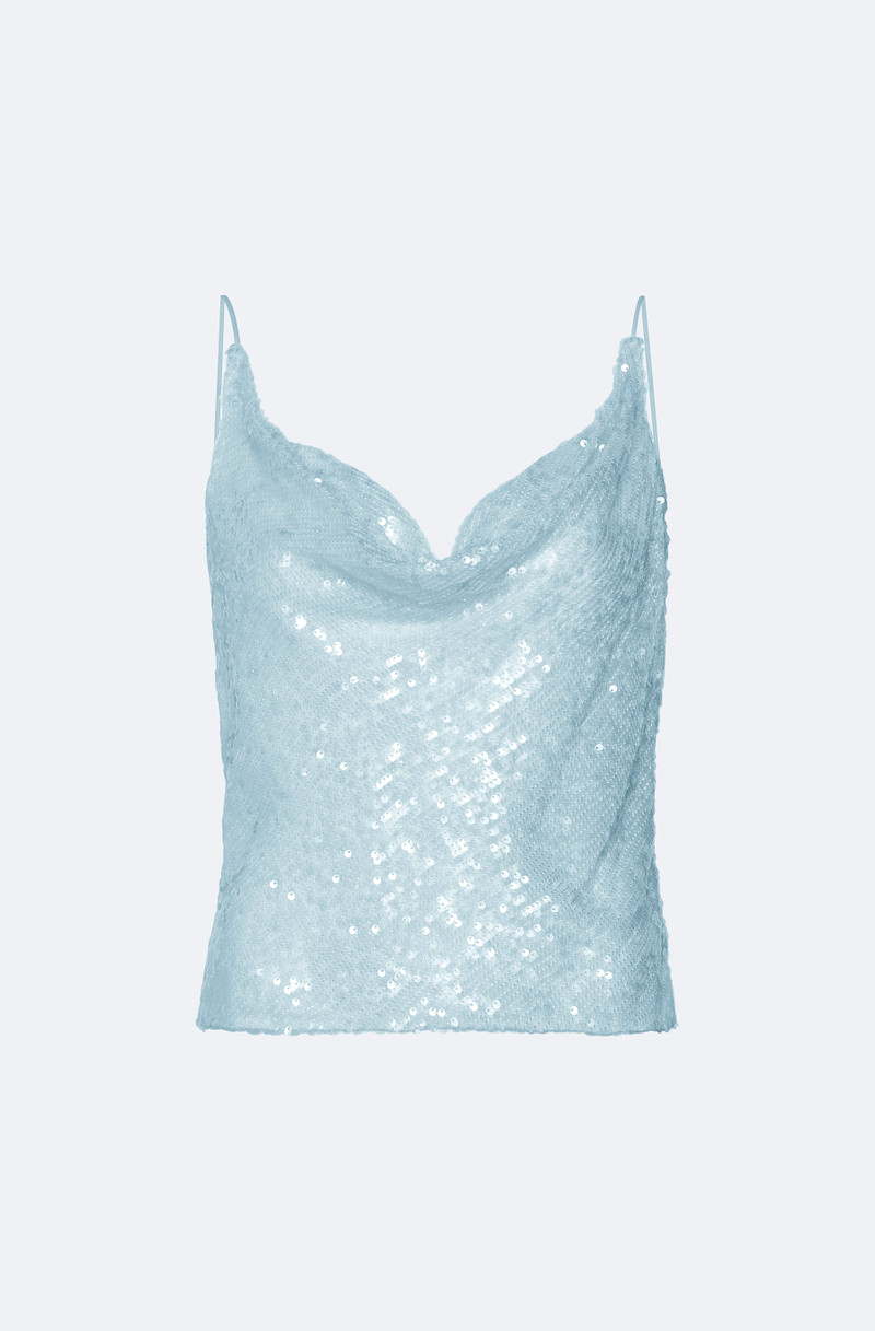 Sequin Cowl Cami Top 1