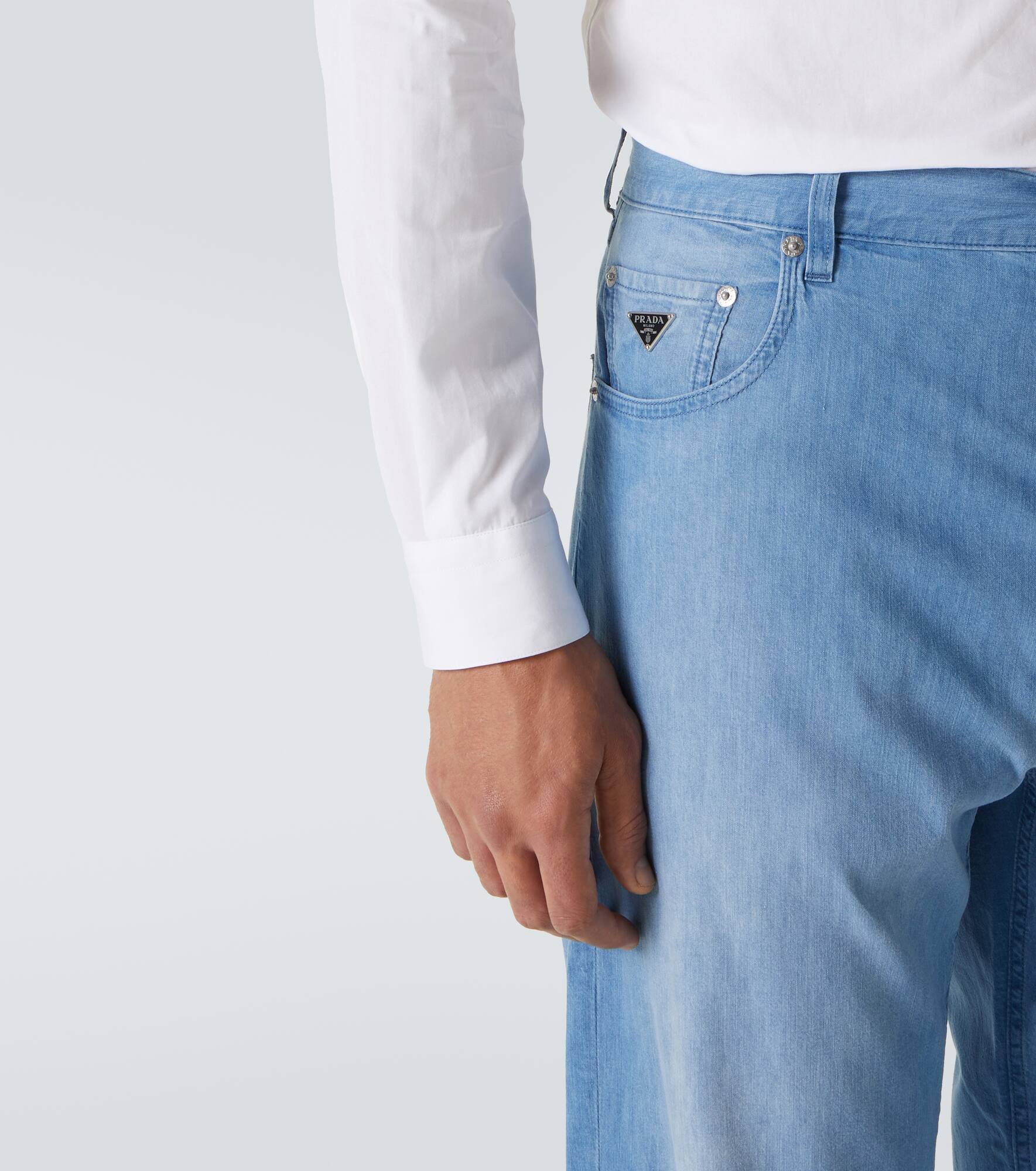 Mid-rise straight jeans - 6