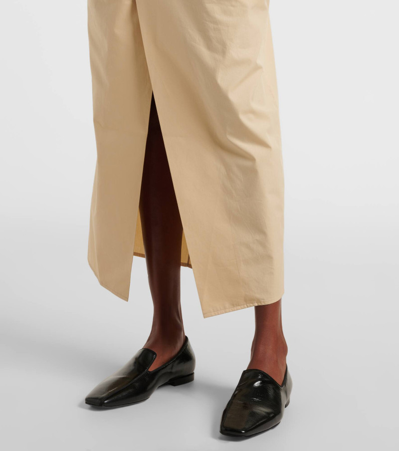 Ailin draped cotton midi dress 5