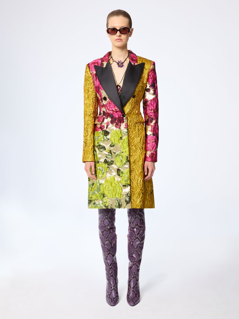Patchwork Jacquard Frock Coat 1