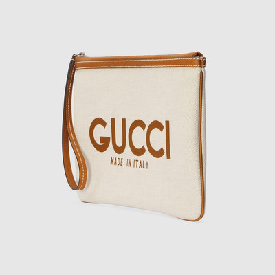 GUCCI Clutch with Gucci print outlook