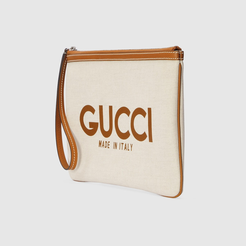 GUCCI Clutch with Gucci print outlook