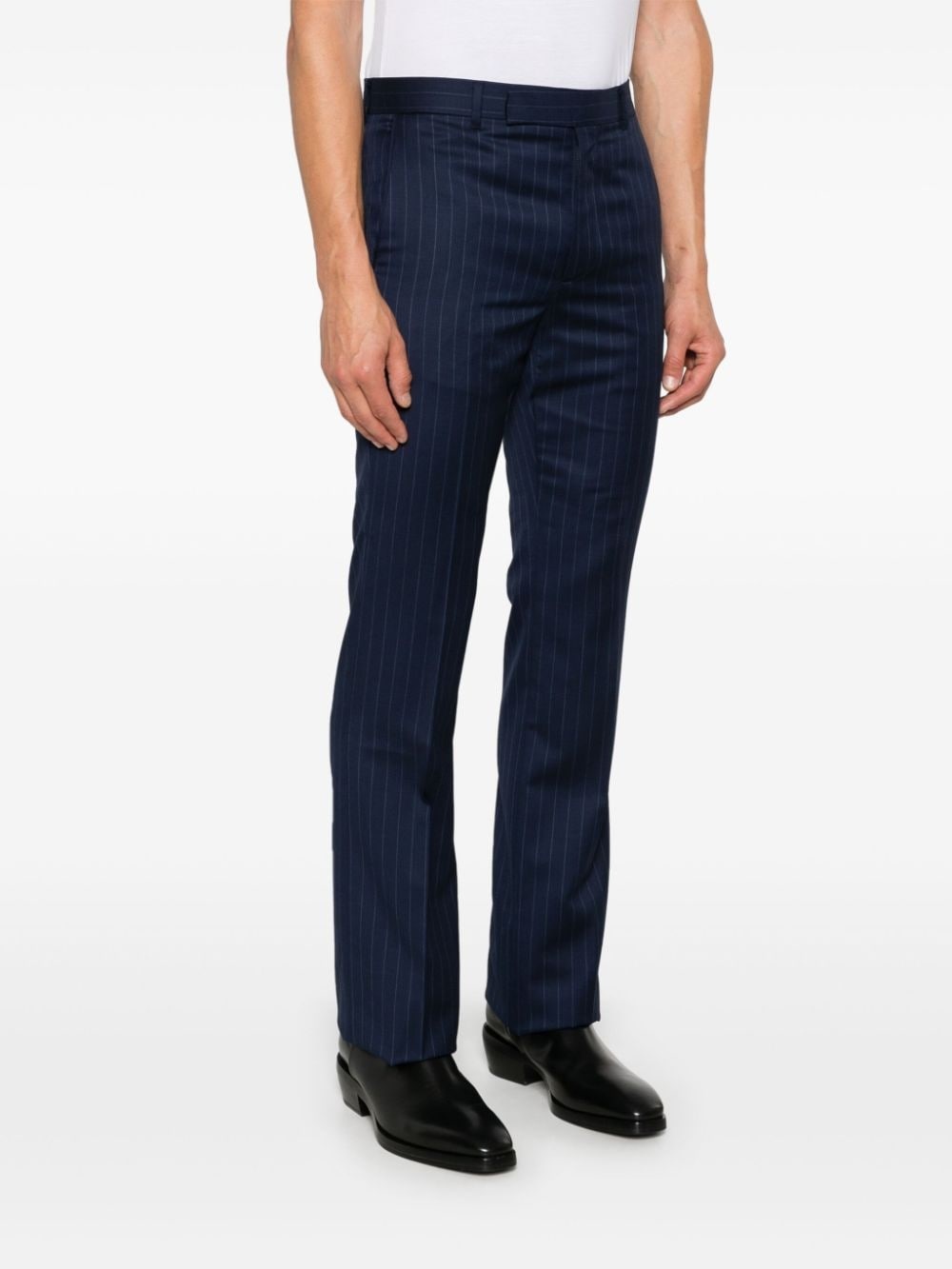 striped wool trousers - 3