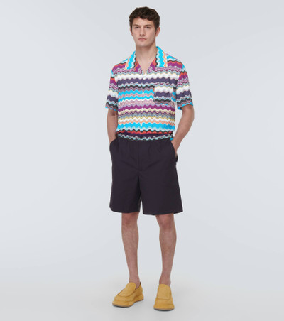 Missoni Zig-zag cotton-blend shorts outlook