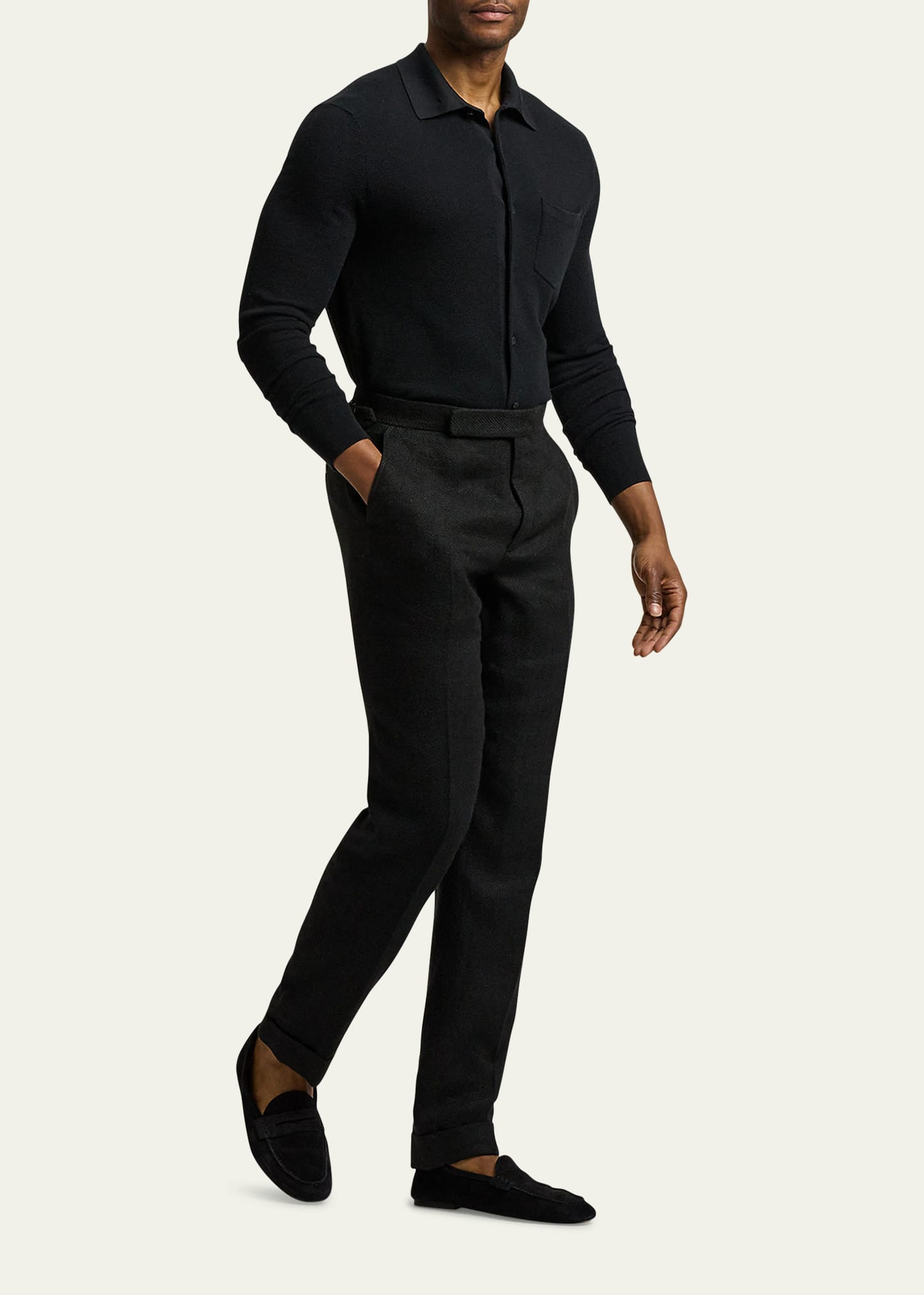 Men's Gregory Slim Flat-Front Trousers - 2