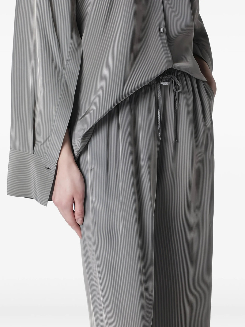 RÓHE Rohe RELAXED FLUID STRIPE TROUSERS - LIGHT GR outlook
