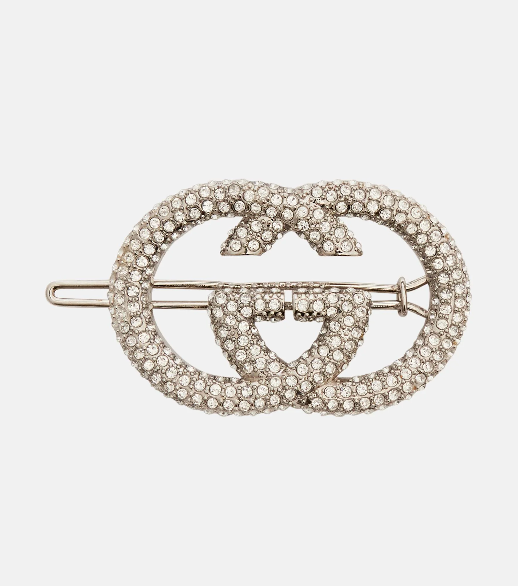 Interlocking G embellished barrette - 1