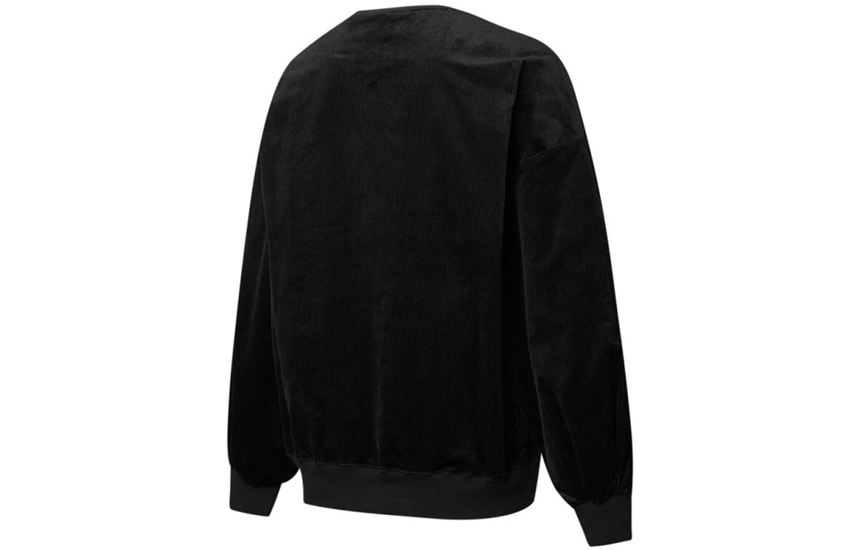 (WMNS) PUMA Contrasting Colors Zipper Pocket Sports Round Neck Pullover 'Black' 534753-01 - 2