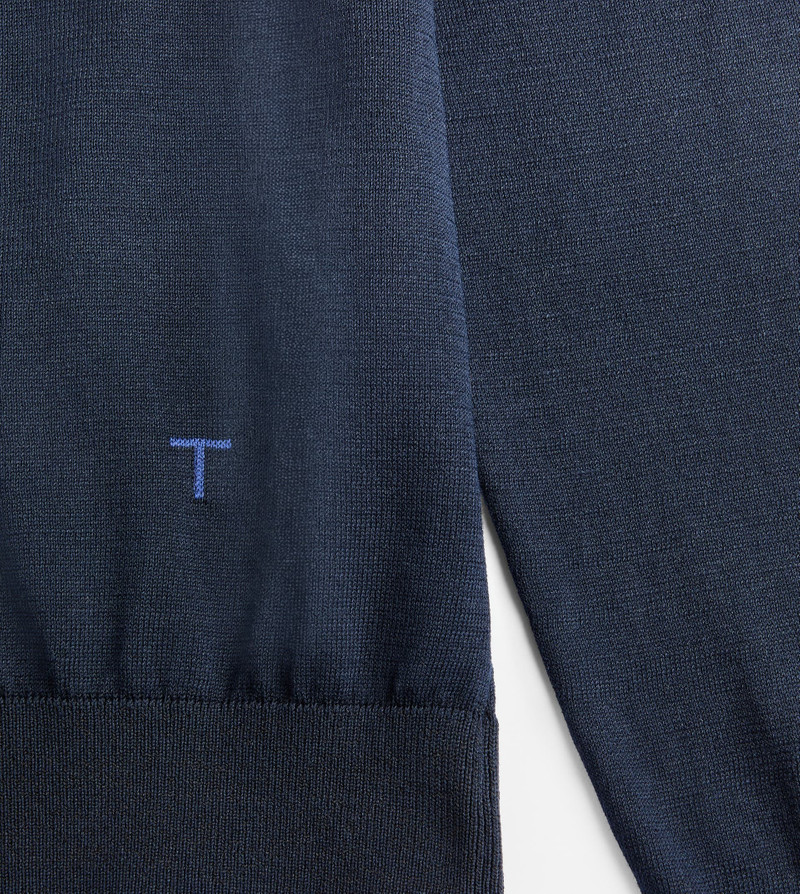 Tod's POLO SHIRT IN COTTON KNIT - BLUE outlook