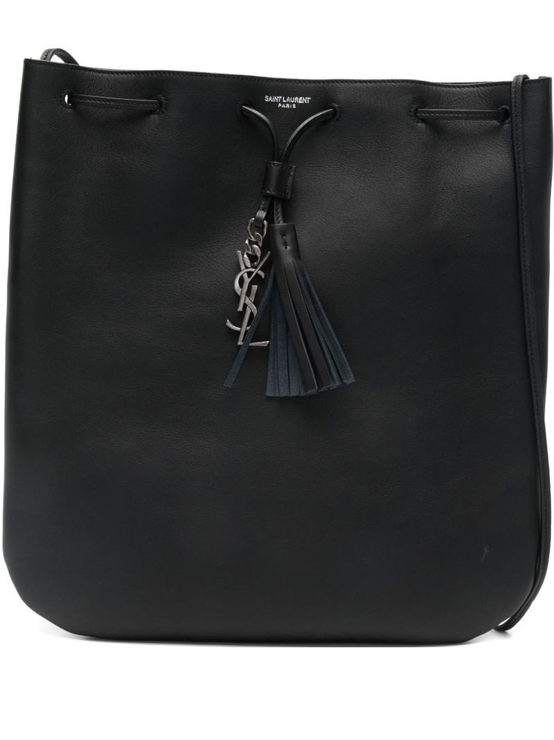medium Jean Flat tassel-charm shoulder bag 1