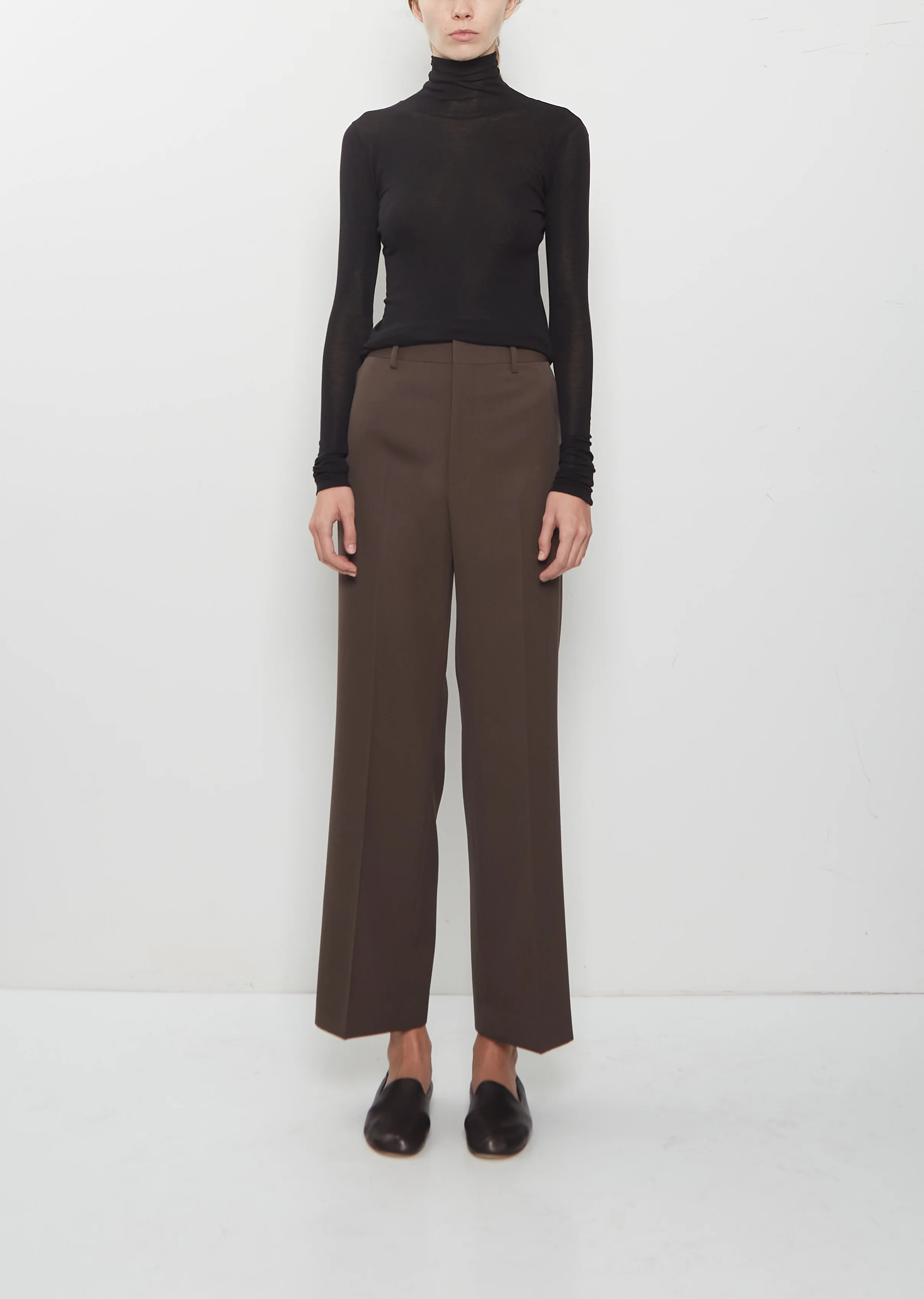 Light Wool Max Gabardine Slacks - 1