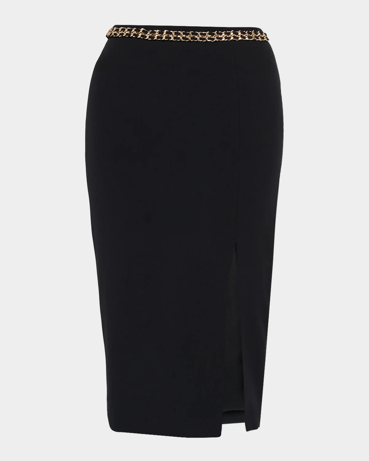 Margery Chain Crepe Midi Skirt - 1