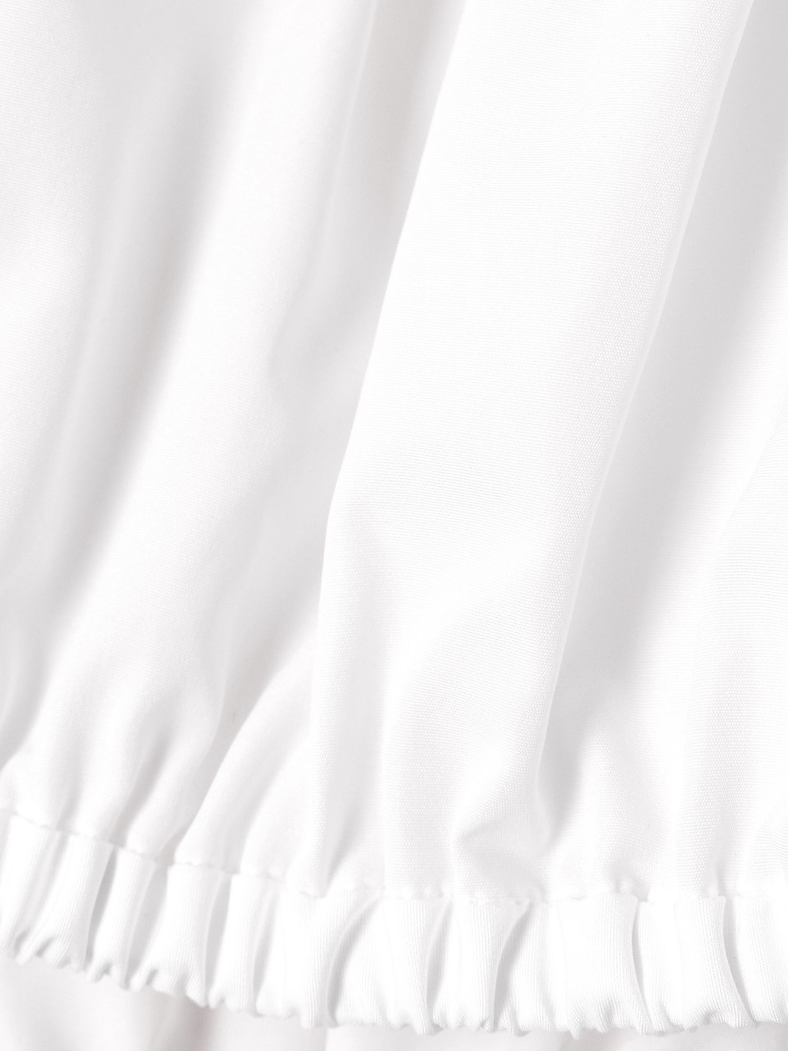 Off-the-shoulder cropped gathered cotton-poplin top White - 4