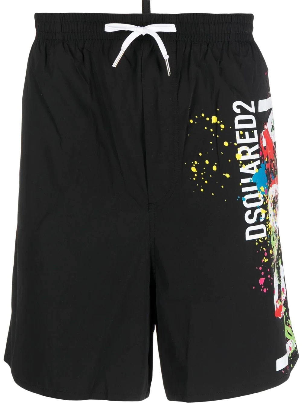 logo-print swim shorts - 1