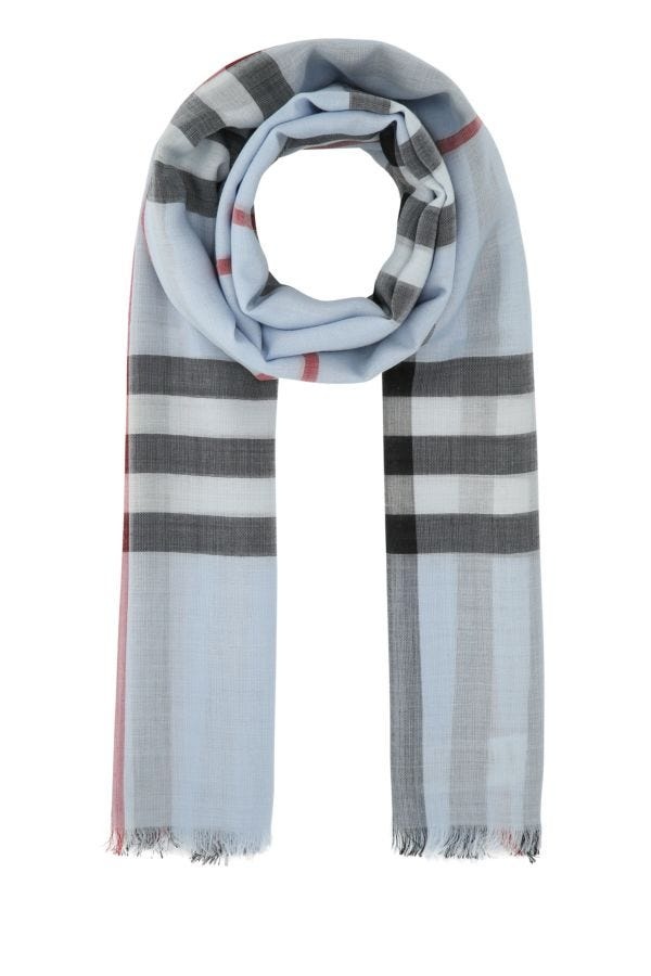 Burberry BURBERRY Embroidered Wool Blend Foulard | luosophy