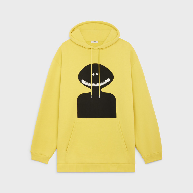 HOODIE IN COTTON FLEECE WITH ARTIST PRINT 1