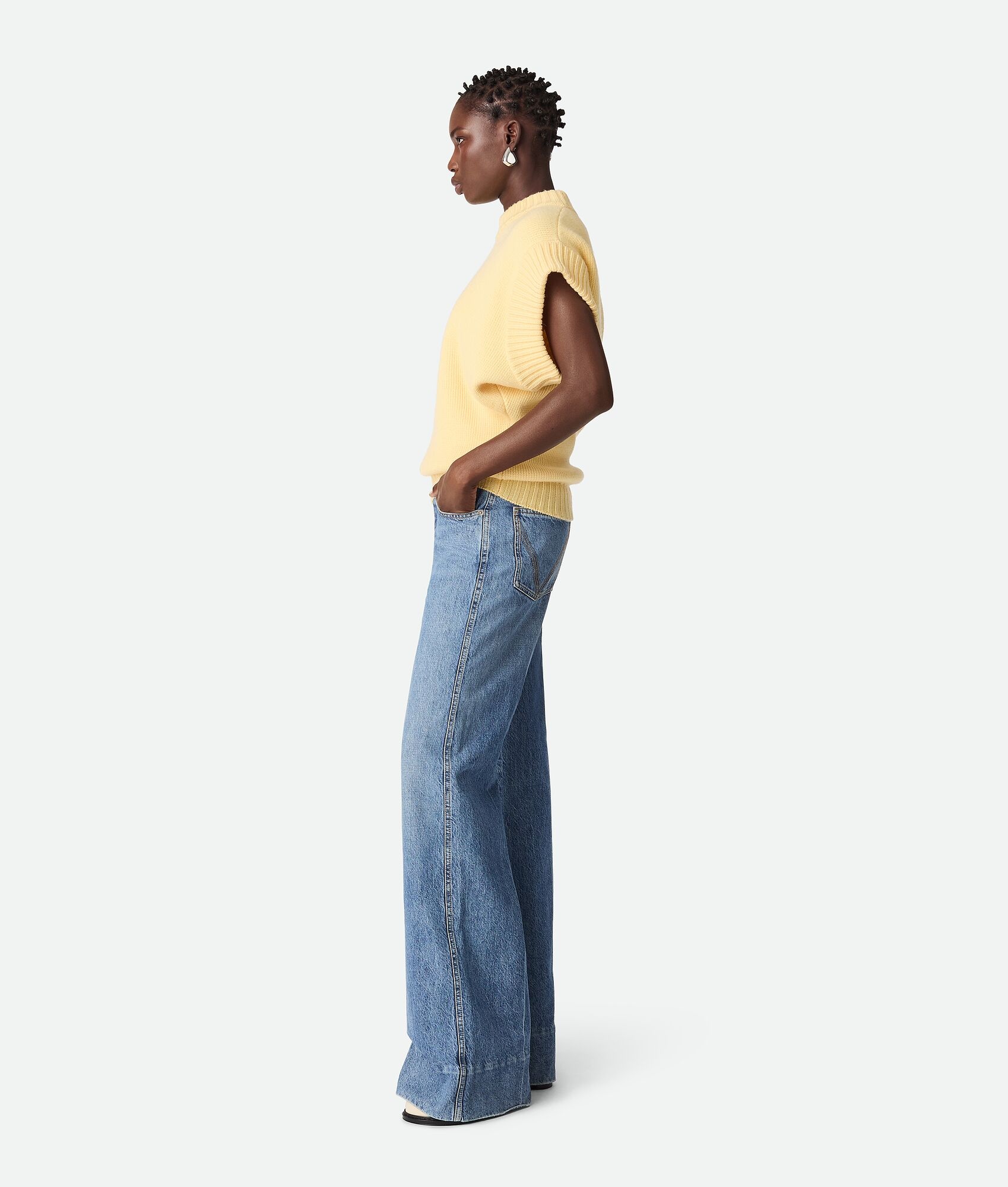Vintage Indigo Palazzo Jeans - 2