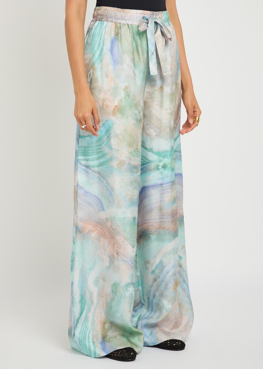 Zimmermann Illuminate Printed Silk Trousers - 2