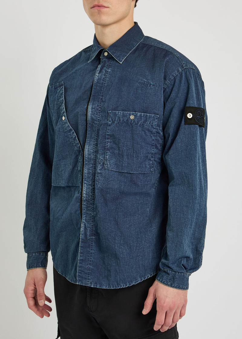 Stone Island Stone Island Crinkled Shell Overshirt outlook