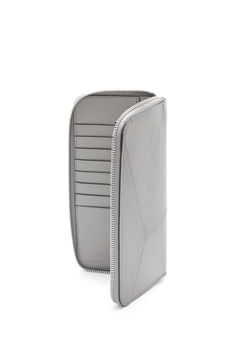 Puzzle Edge zipped open wallet in classic calfskin 3