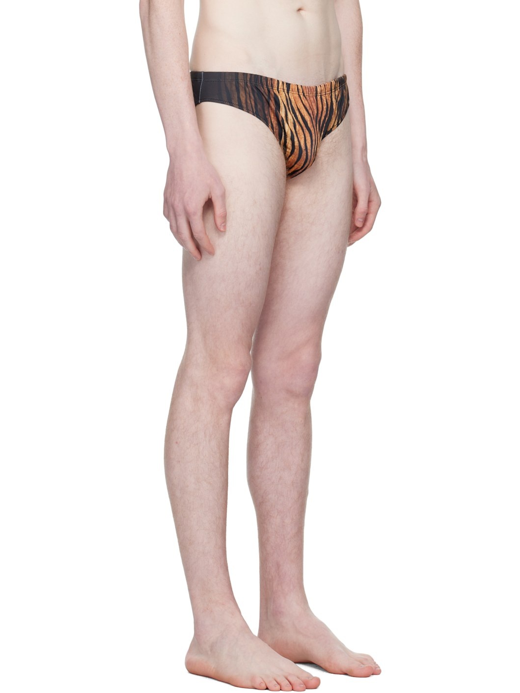 Brown 'The Wood' Swim Briefs - 2
