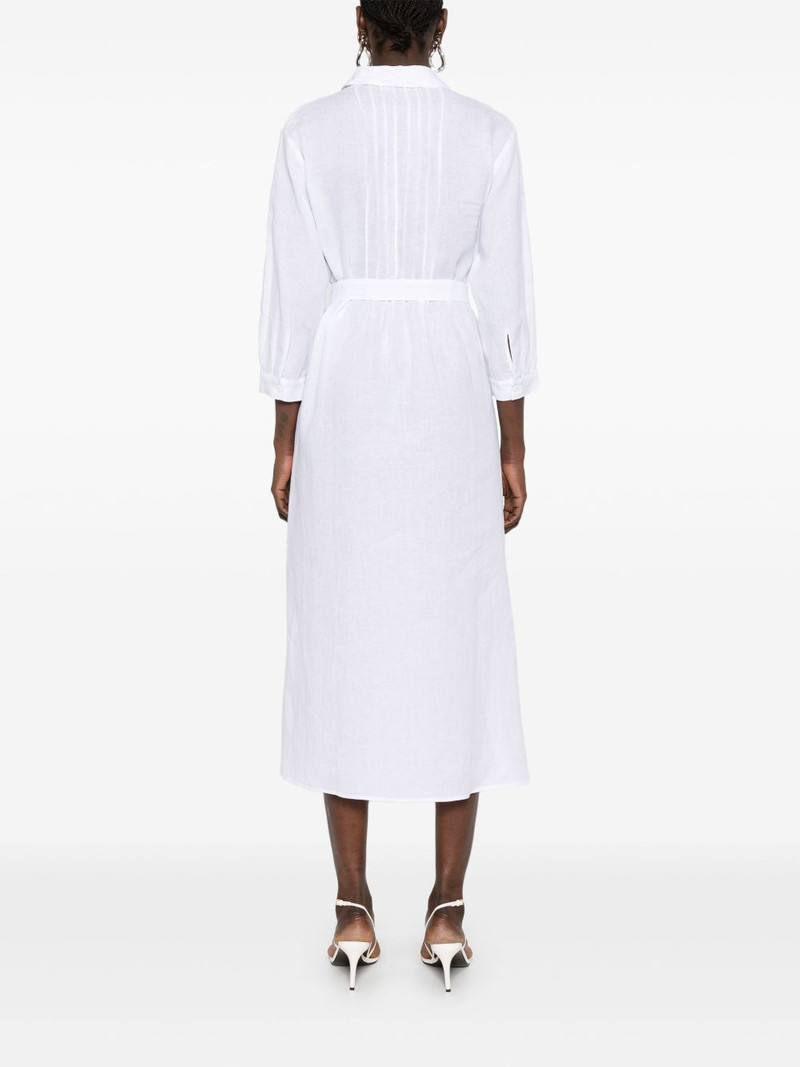 pintuck-detail midi dress 4