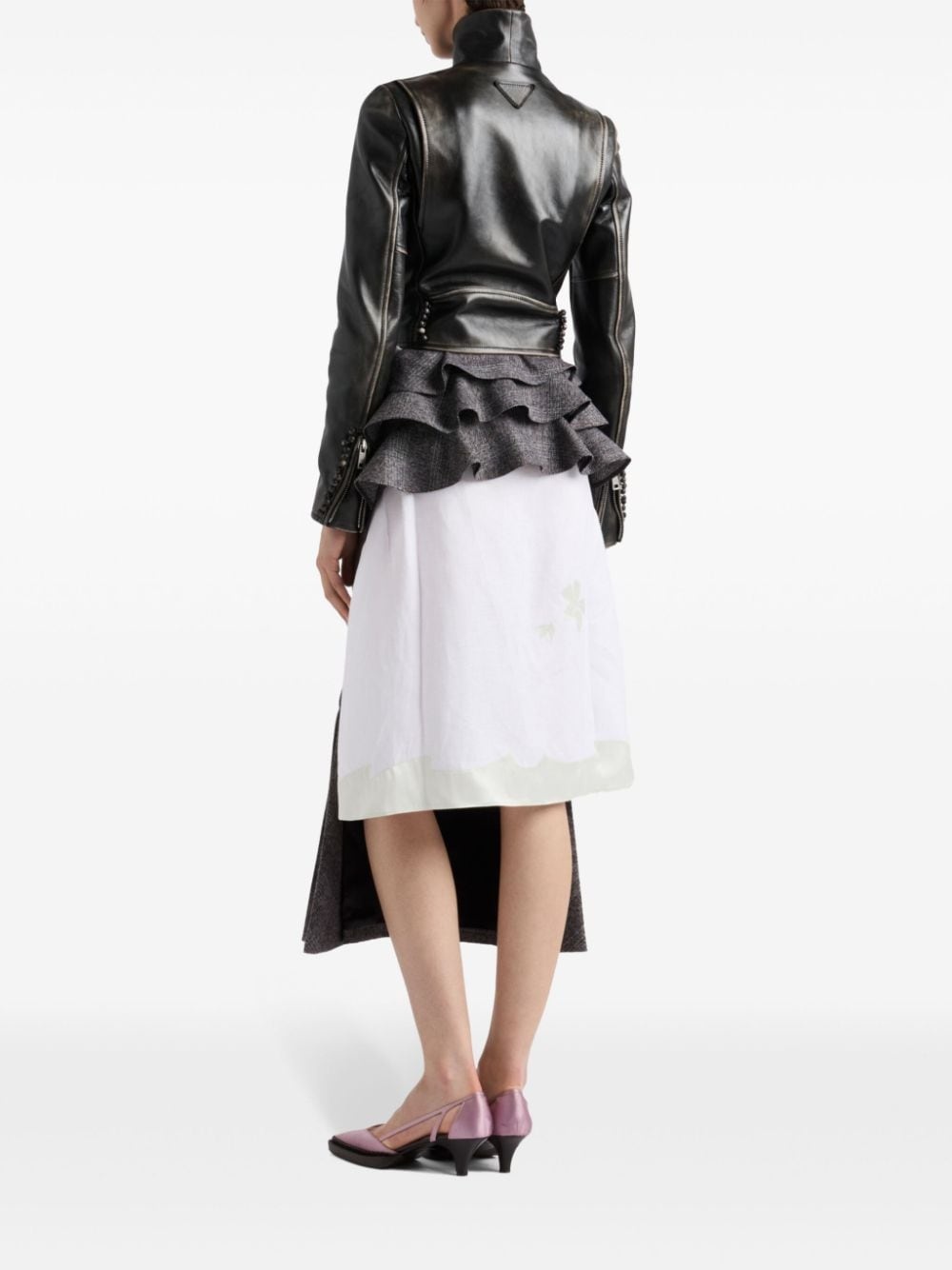 leather biker jacket - 3