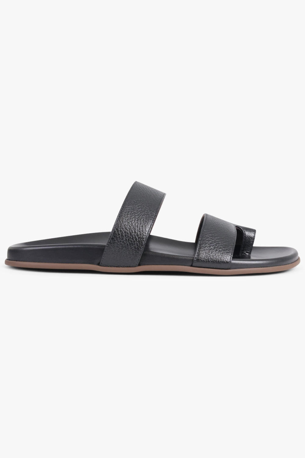 HUGH DOUBLE STRAP SLIDE | BLACK - 2