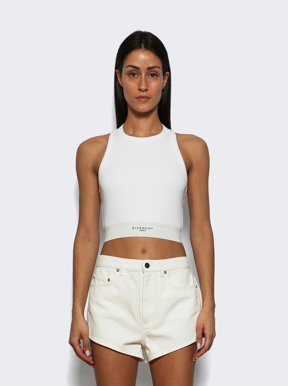 Cropped Tank Top White - 2