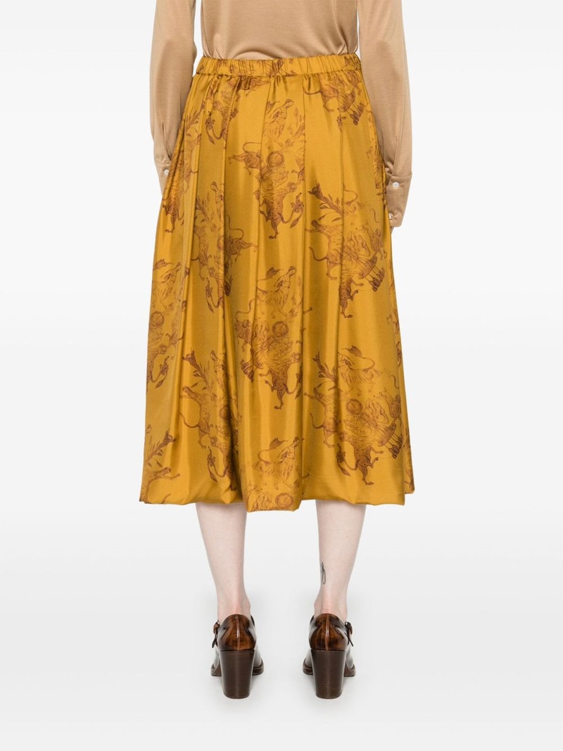graphic-print midi skirt 4