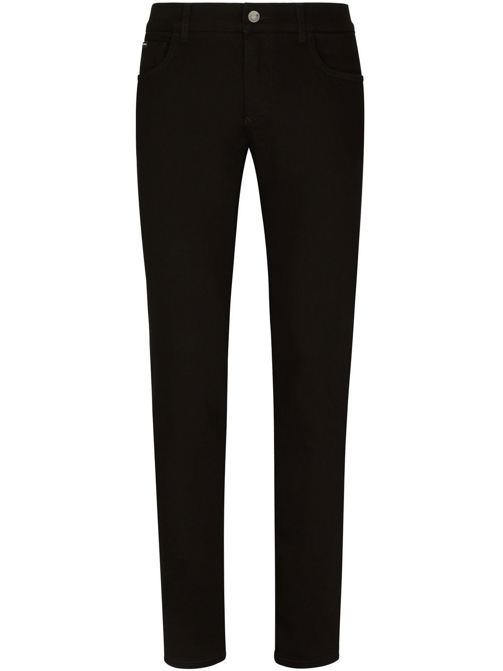 logo plaque slim-fit jeans - 1