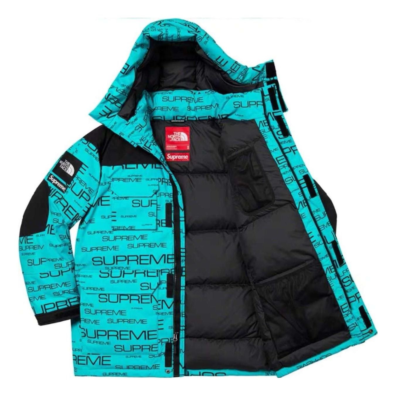 Supreme x The North Face Coldworks 700-Fill Down Parka 'Blue Black' SUP-FW21-264 - 3