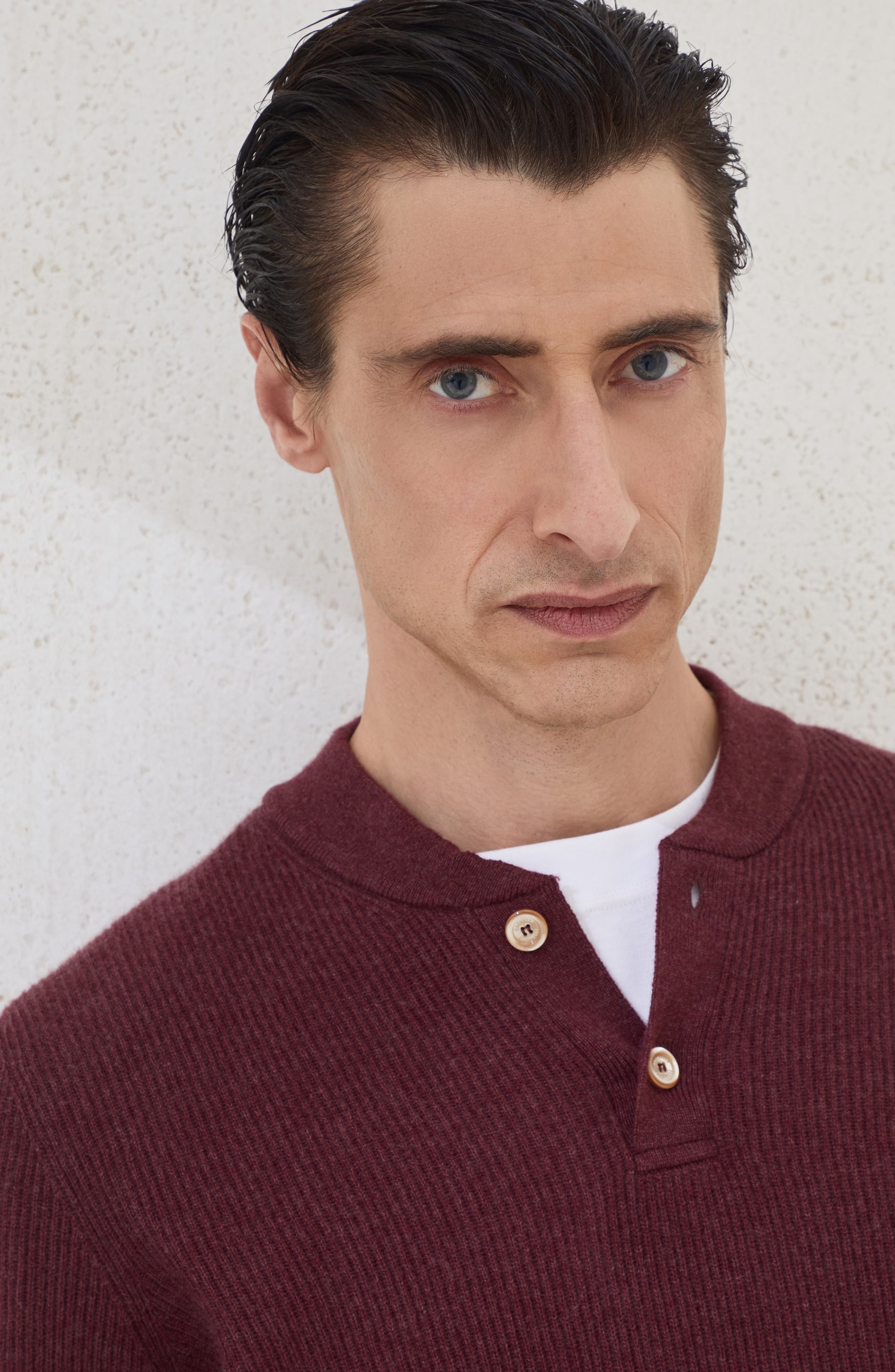 Brunello Cucinelli English Rib knit sweater in Amaranth at Nordstrom - 4