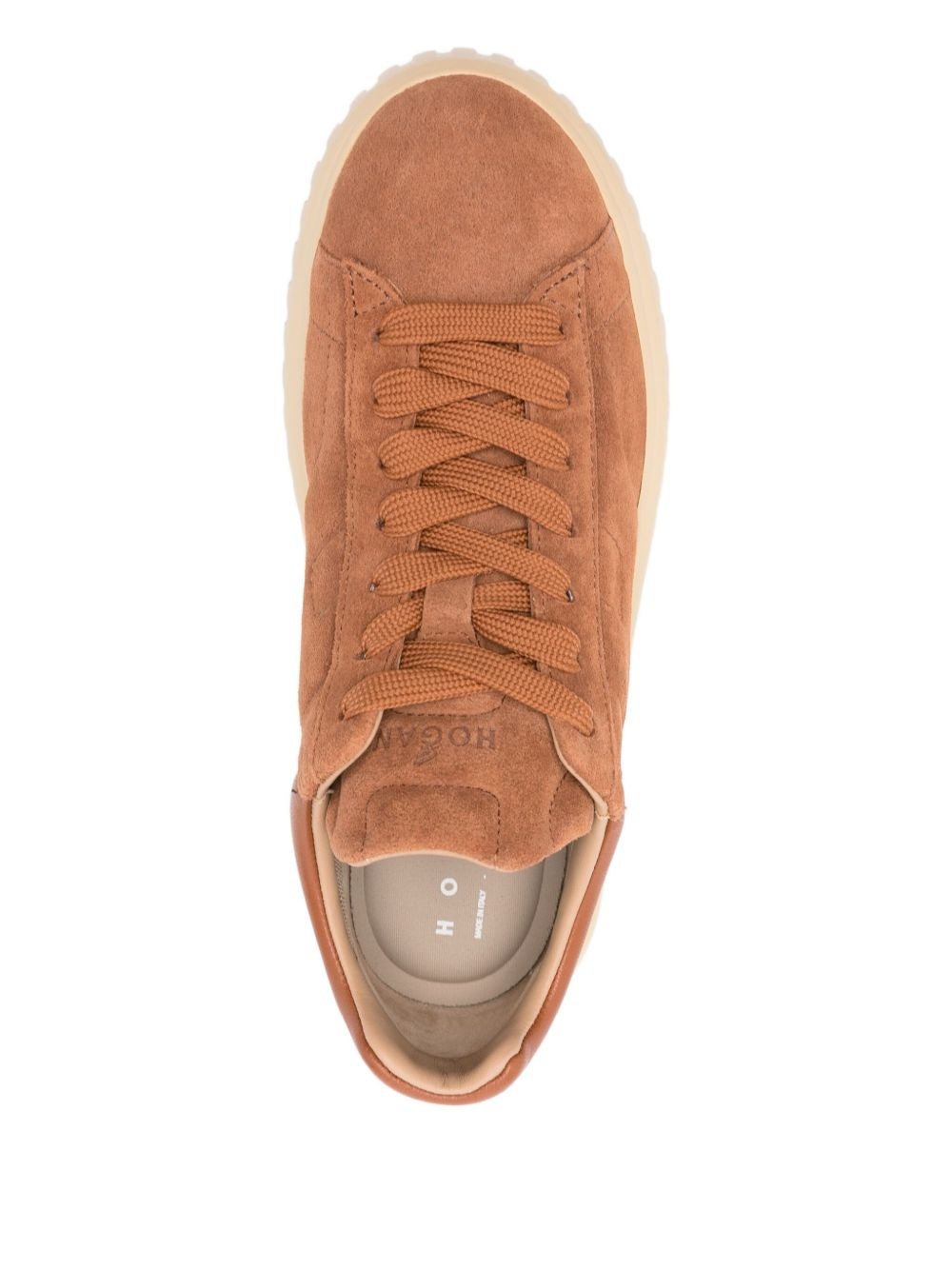 H-Stripes suede platform sneakers - 4